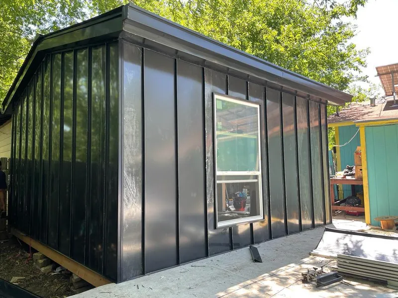 Black standing seam metal wall panels for Roof Inspection in Temple Hills